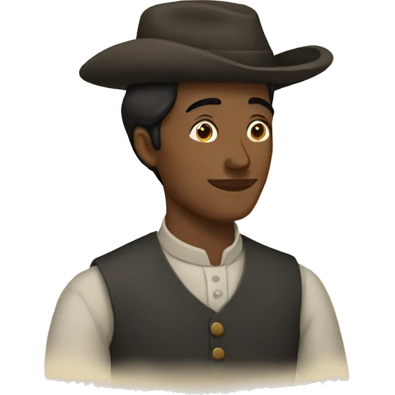 Immigrant person in the 1840’s emoji