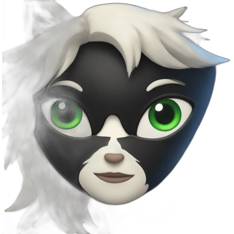 Chat noir et blanc emoji