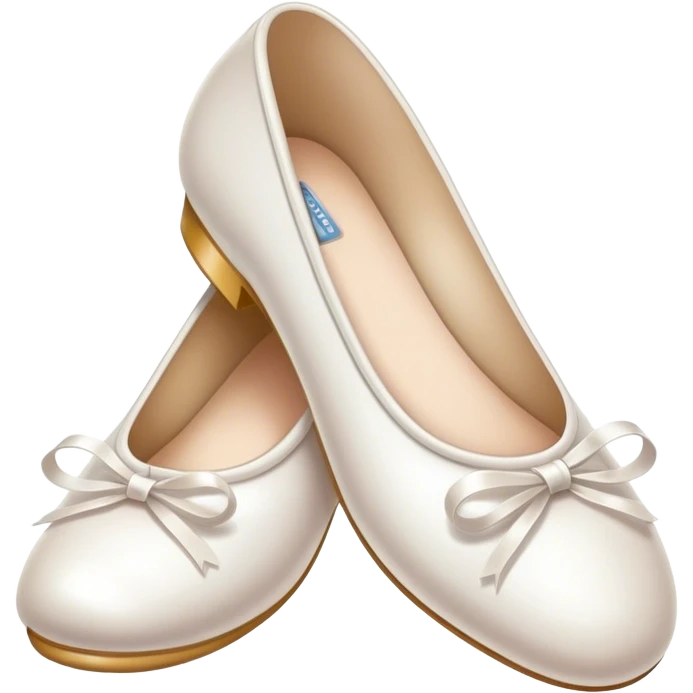 white ballerina shoe emoji