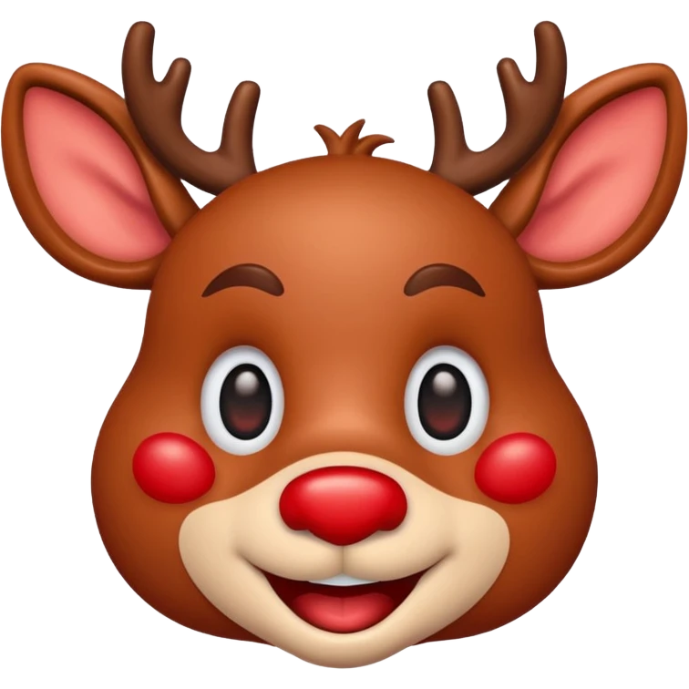 I want a rudolph emoji of just its face emoji