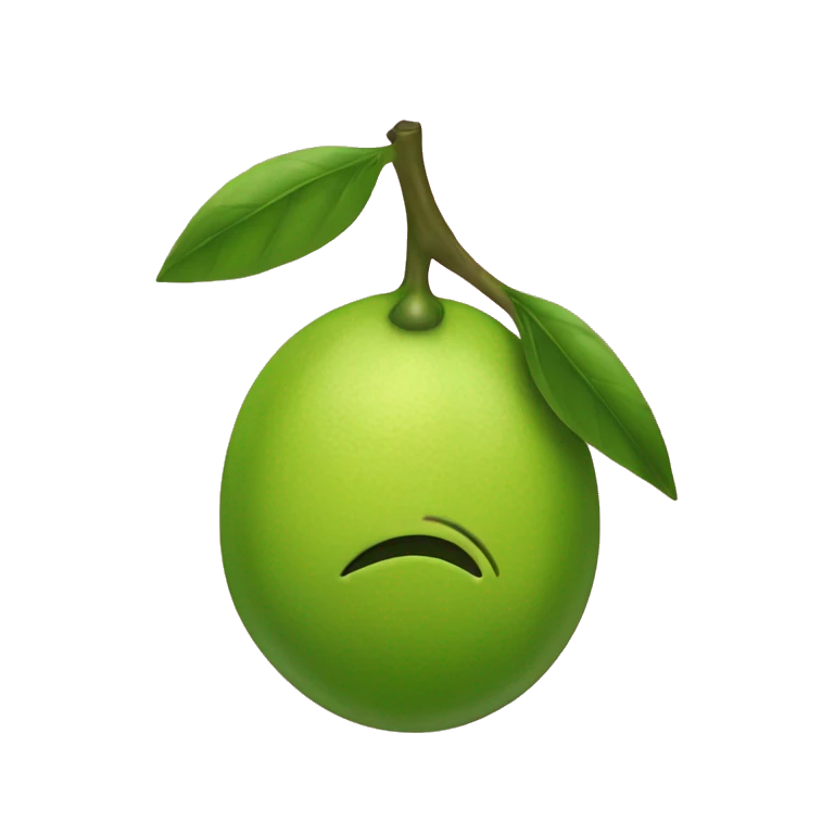 Limón con un lazo rosa emoji