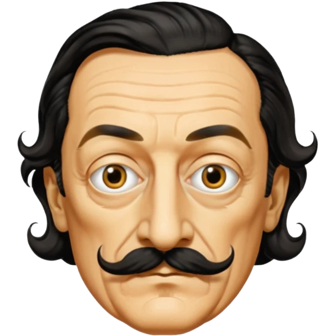 Fais-moi un masque de Salvador Dali d'une manière réaliste, la même série que La Casa de Papel emoji