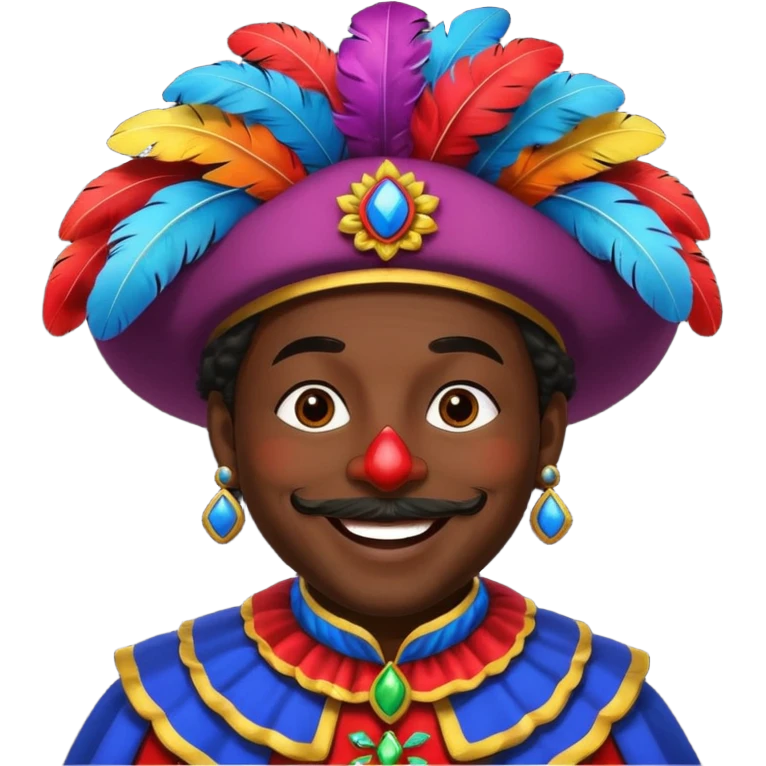 Zwarte Piet, de knecht van sinterklaas emoji