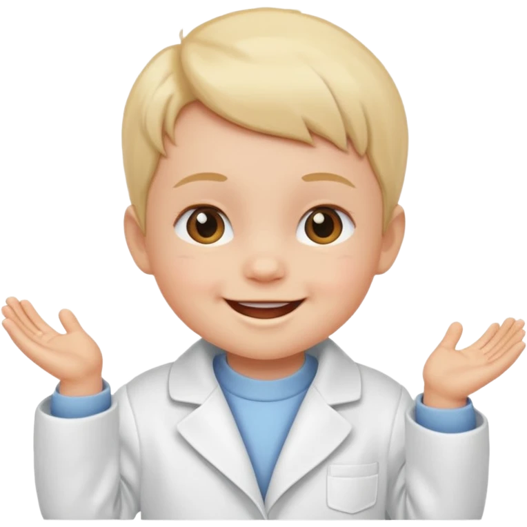 baby in white coat emoji