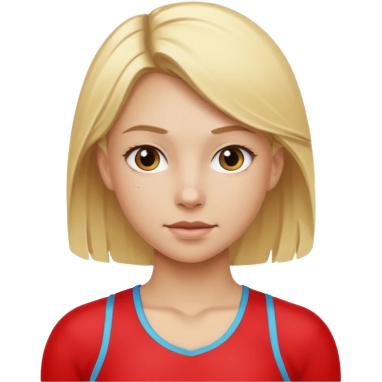 blonde girl athlete emoji