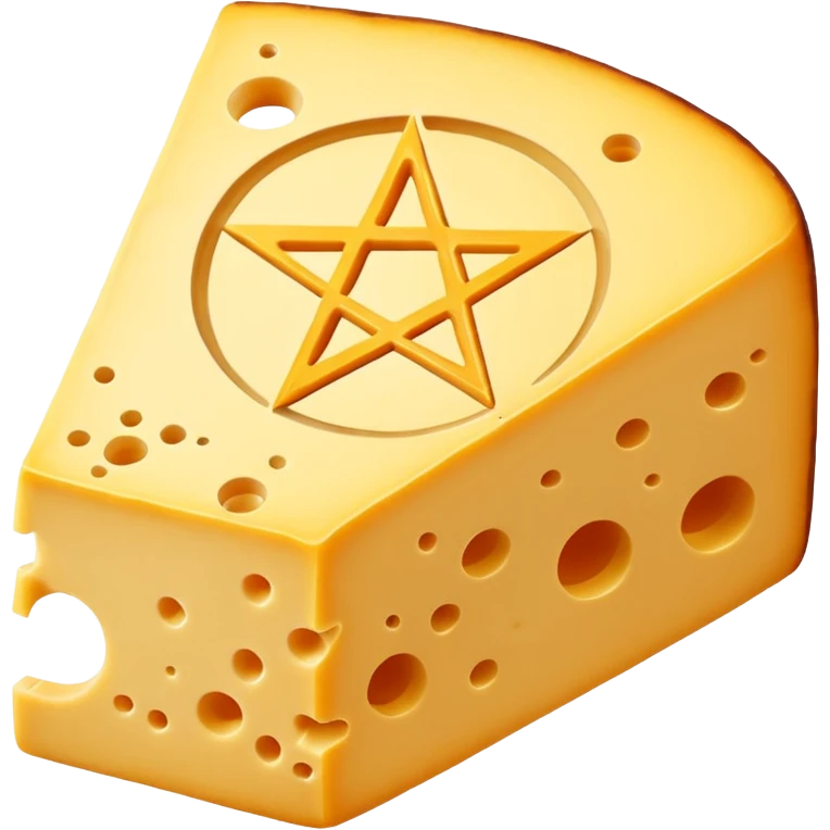 cheese witchcraft occult pentagram emoji