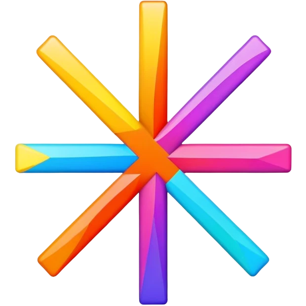 colorful plus sign emoji