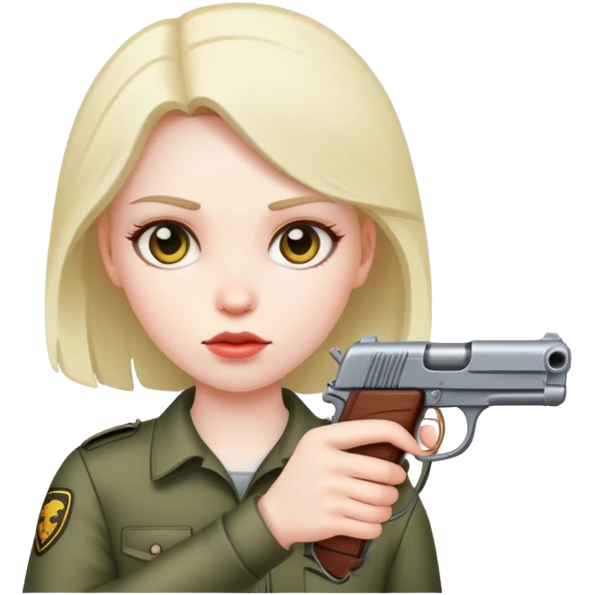 girl with gun to head emoji