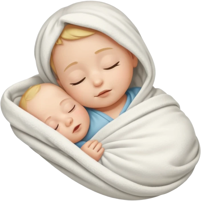 baby wrapped in blanket emoji