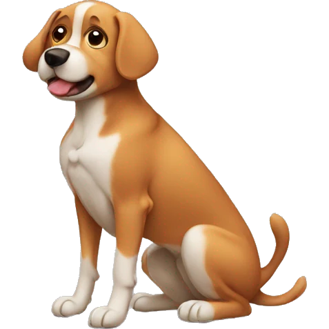 the dog is itching emoji