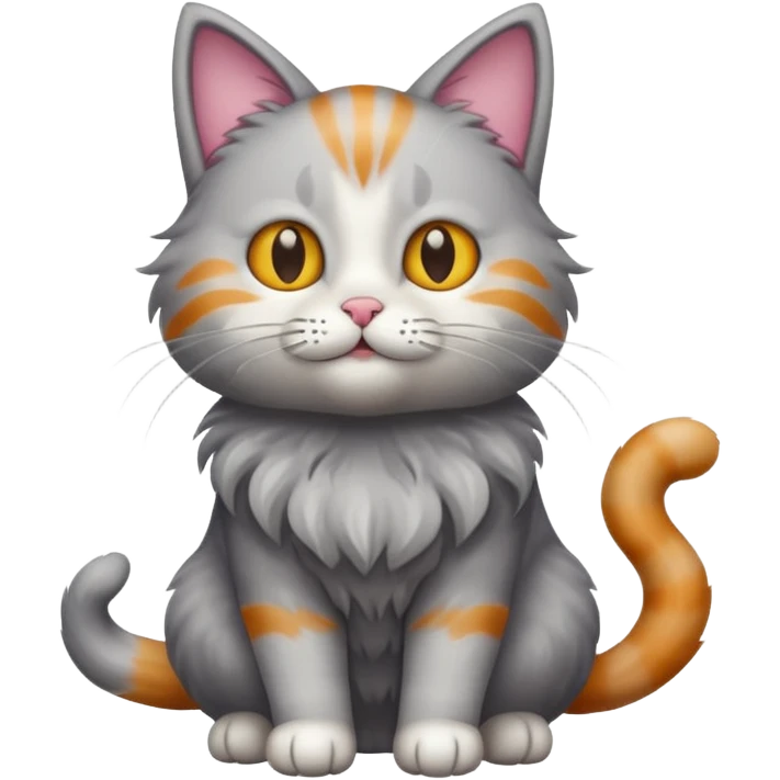 full body view cat emoji