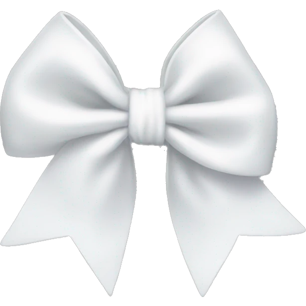 white bow emoji