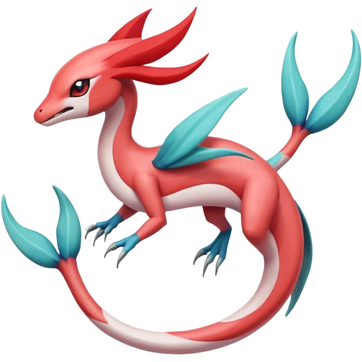 Meloetta-Milotic-Inteleon-Heliolisk-Helioptile-Salamence-Salandit-Latias-Fakémon-creature-hybrid emoji