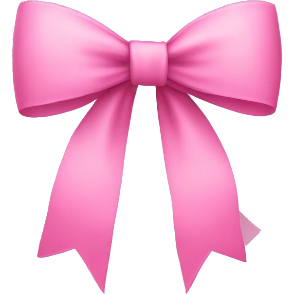 pink bow emoji