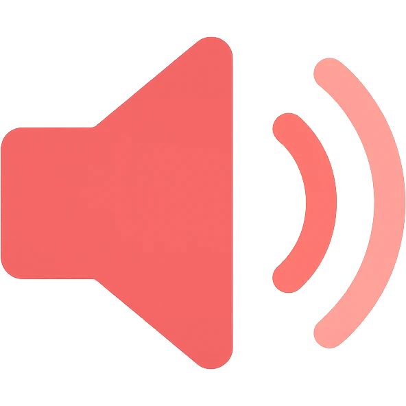 red speaker icon emoji