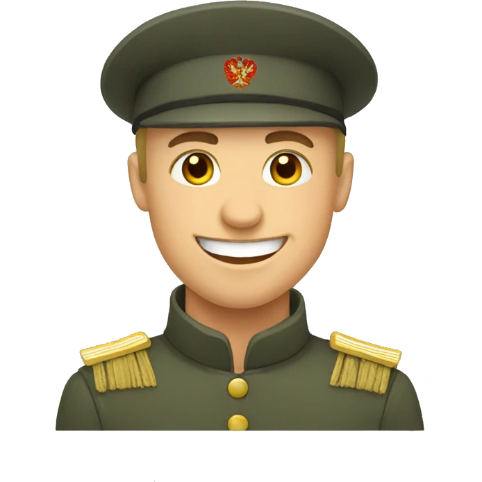 happy russian Soldier emoji