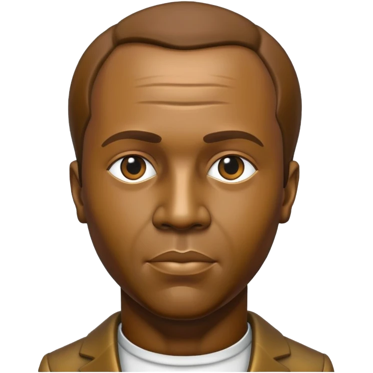 Bronze statue of Frantz Fanon emoji