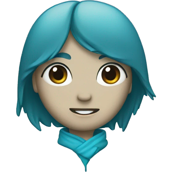 Pagoda Blue heart emoji