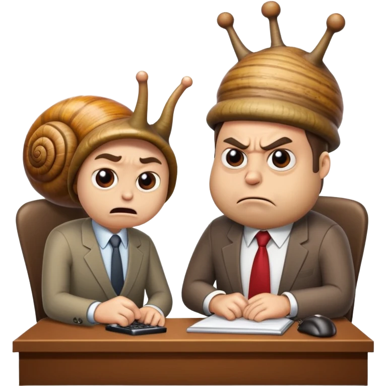 Snail hates boss emoji