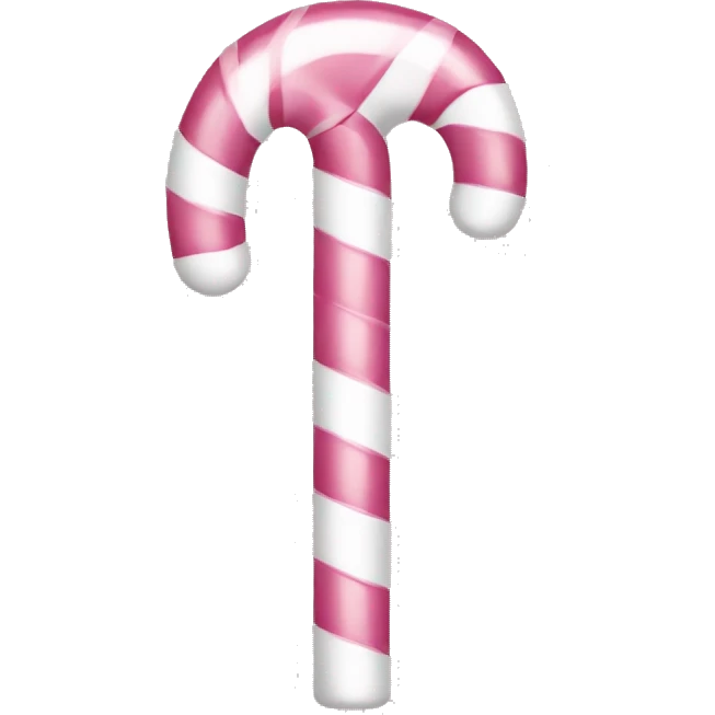 lightPink and white candy cane emoji