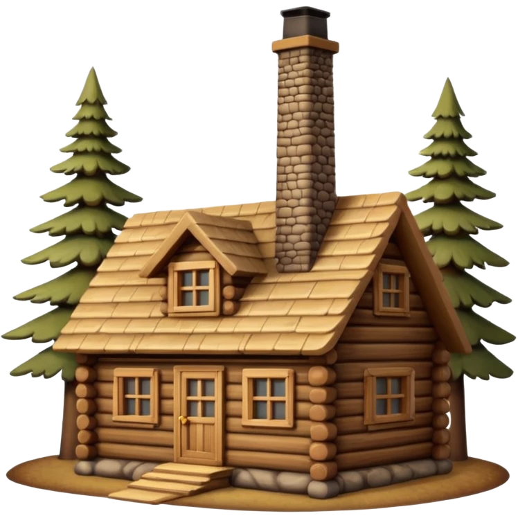 log cabin emoji