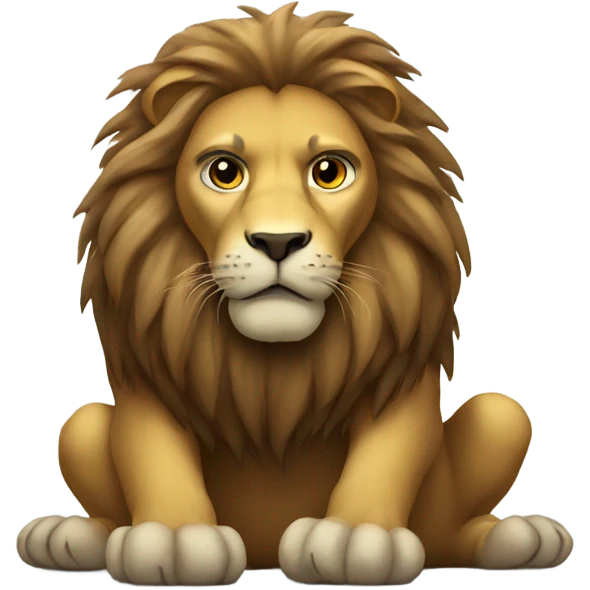 Dangers lion emoji