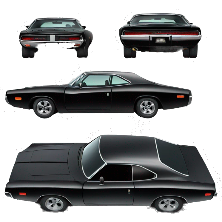 1973 dodge charger black emoji