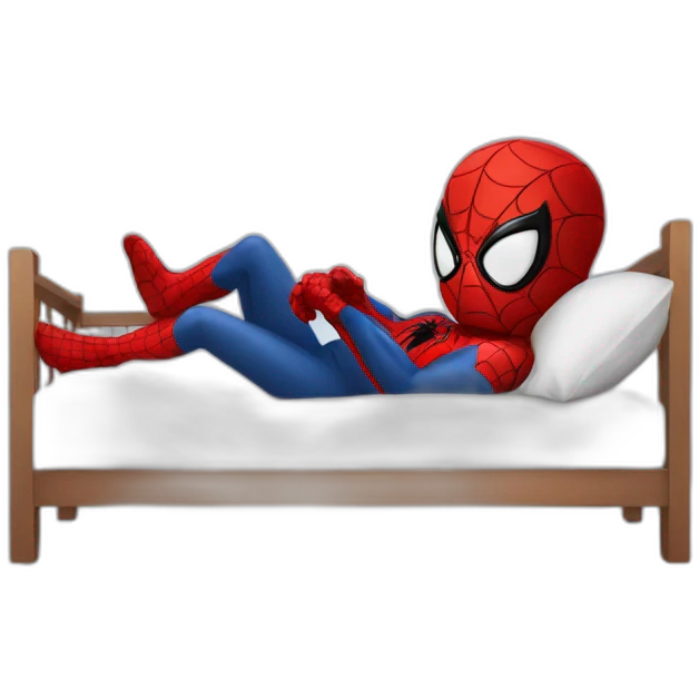 Spiderman sleep emoji