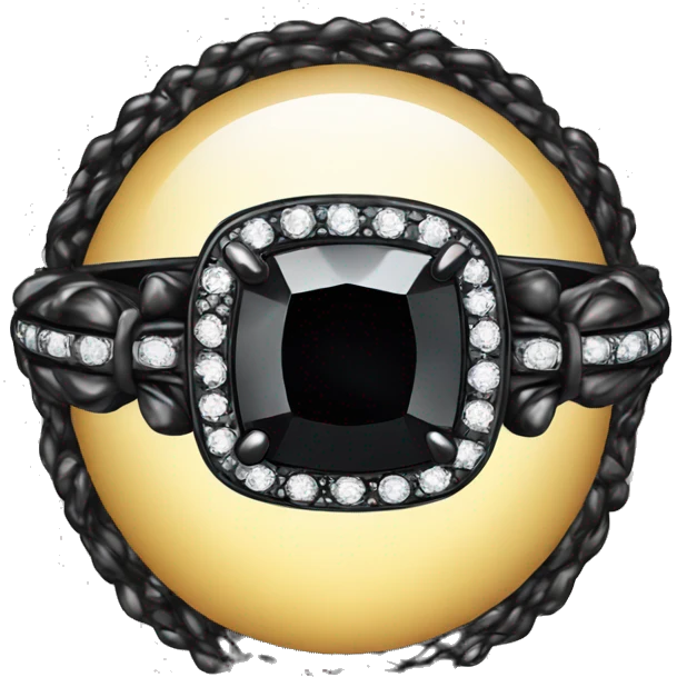 Black engagement ring emoji