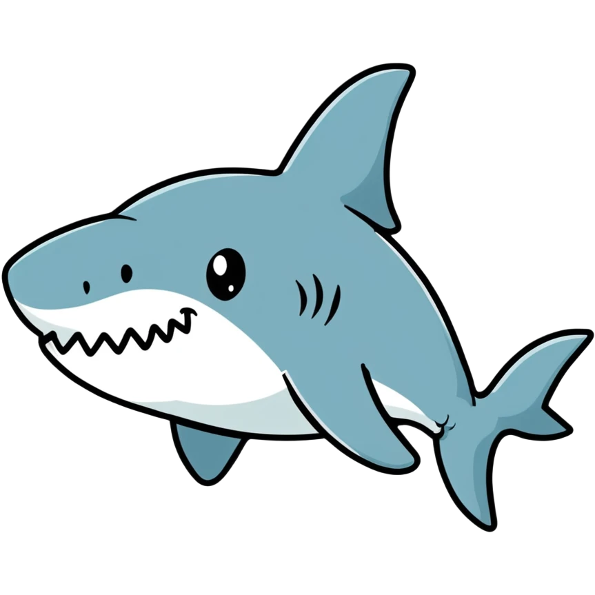 cartoon shark wearing a top hat emoji