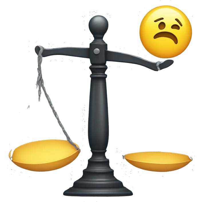 scale leaning more on one side  emoji