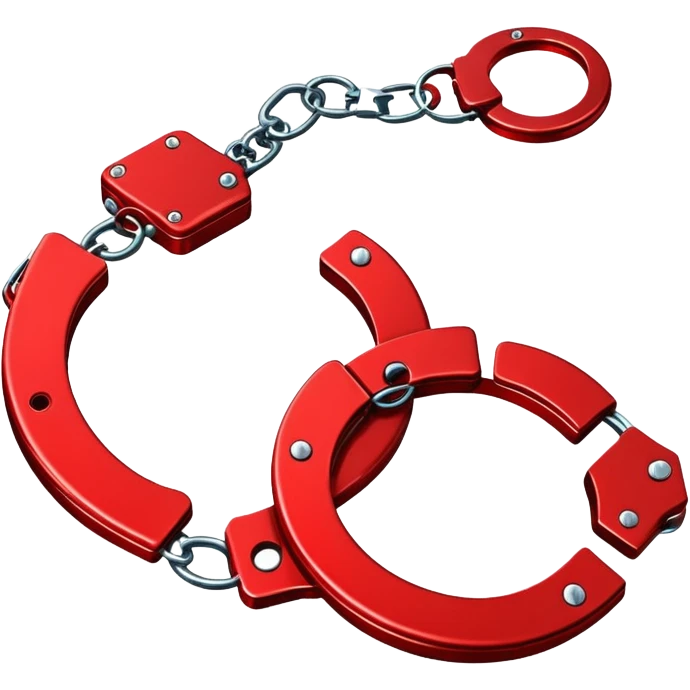 red handcuffs emoji