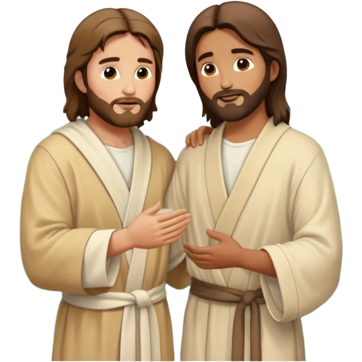 Jesus picking up a man off the ground  emoji