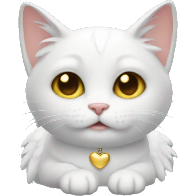 Angel cat emoji