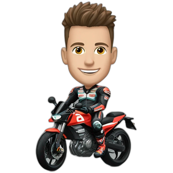 Fabio quartararo avec ça moto emoji