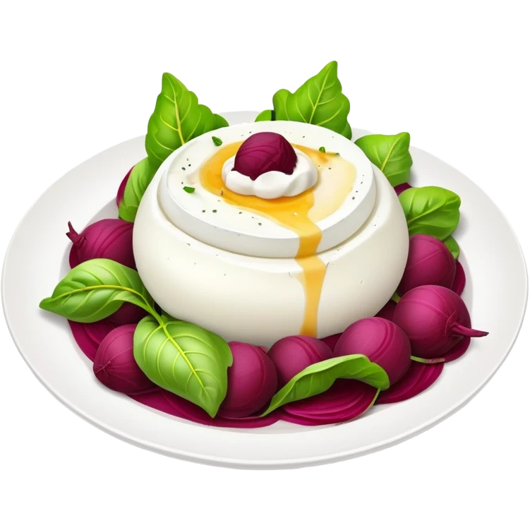 Burrata and beets emoji