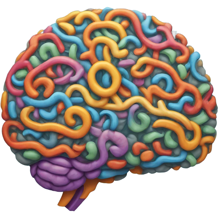 aesthetic brain emoji