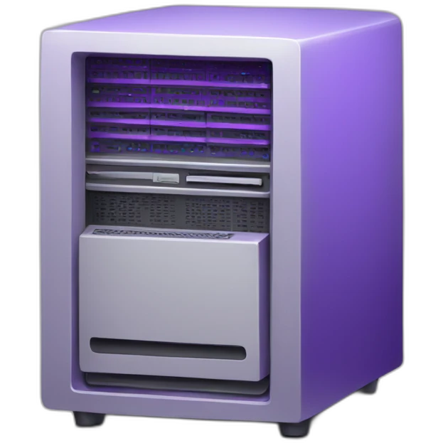 purple computer server emoji