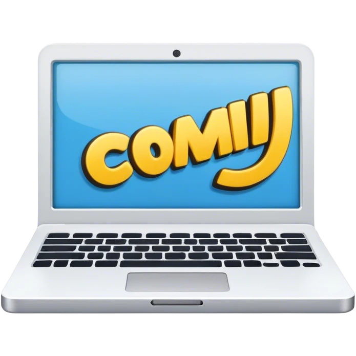 computer/notebook, comic-style, flat, not too "modern"/3d emoji