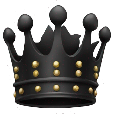 Black crown (only the crown) emoji