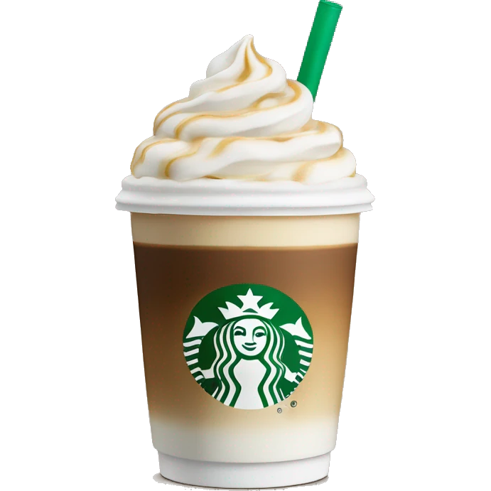 Starbucks vanilla frapacino emoji