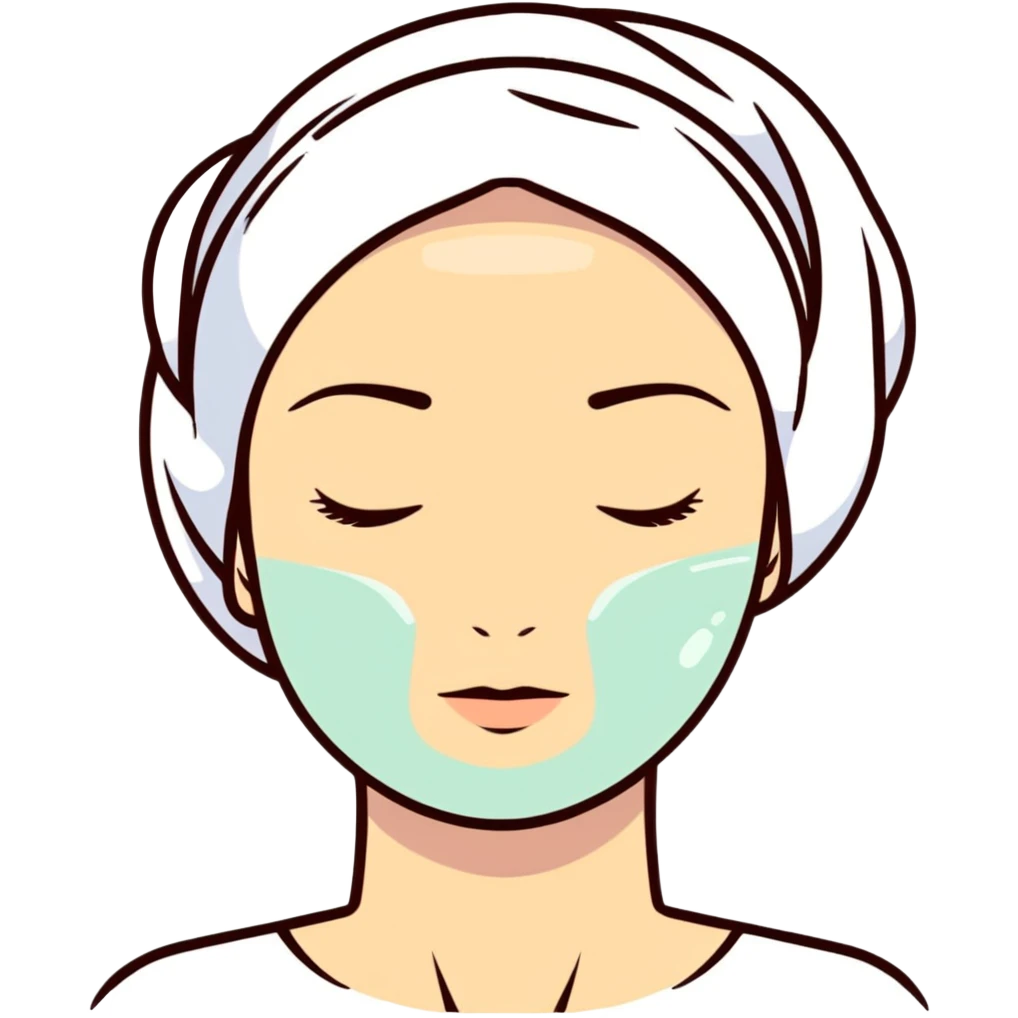 skincare for oily skin, face treatment emoji