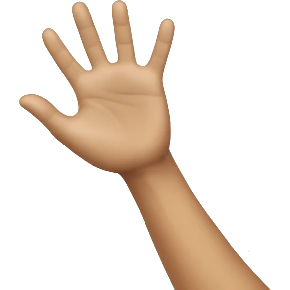 hand wave emoji