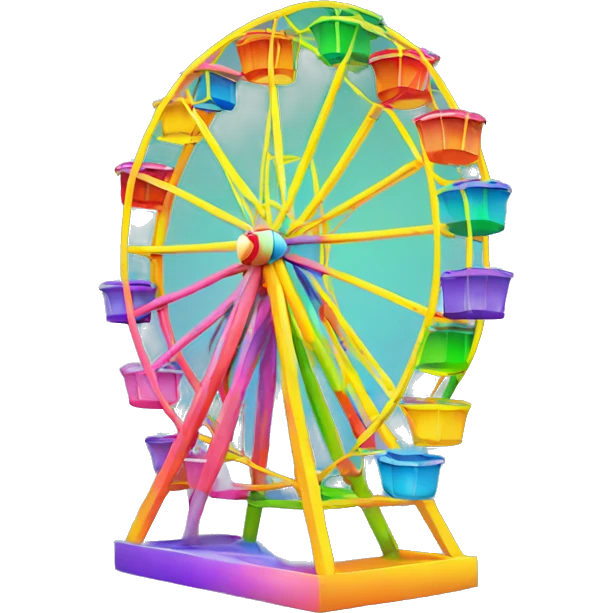 rainbow ferris wheel emoji