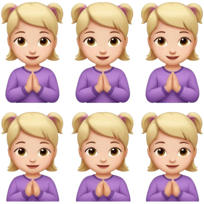 Baby Girl, Different Poses, different outfit emoji