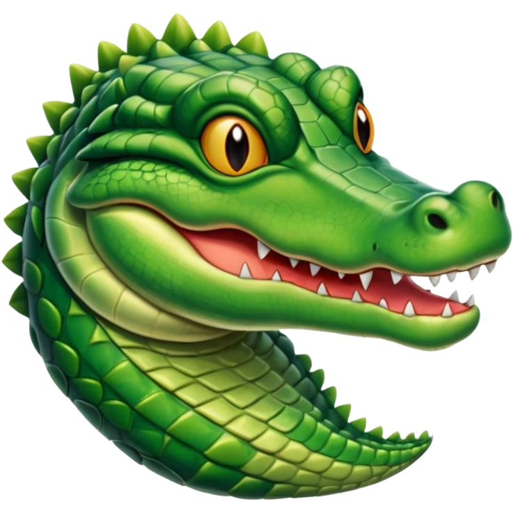 My best friend is an alligator emoji