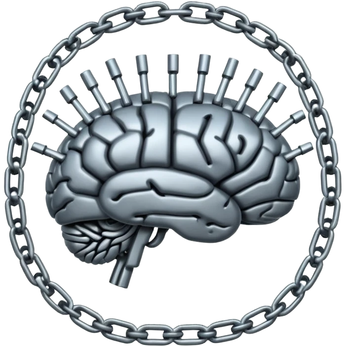 Brain made of chains  emoji