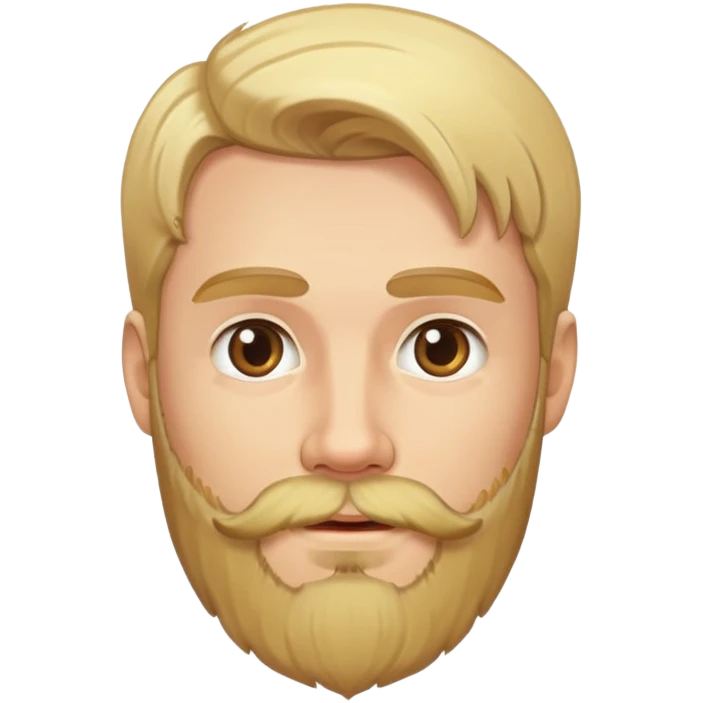 Blonde man with beard emoji