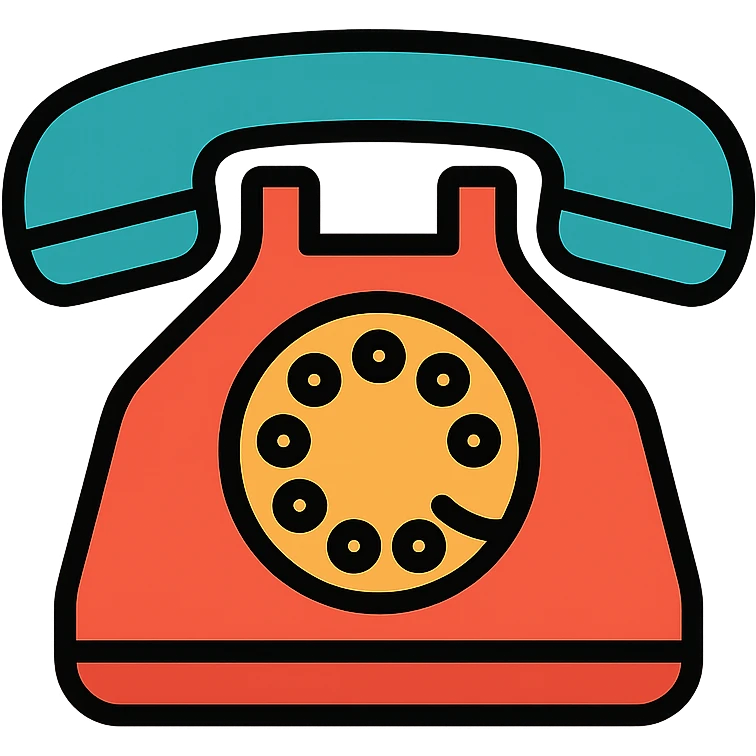 colored telephone icon emoji