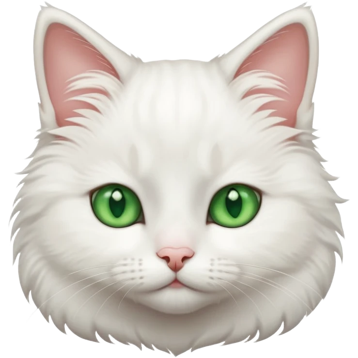 White Cute cat emoji